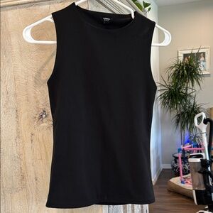 Express Black Sleeveless Crewneck Tank